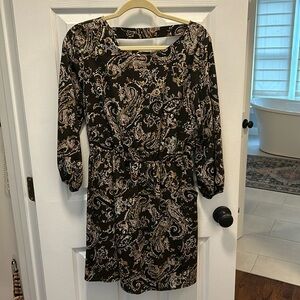 Brown Paisley Dress